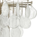 Goccia Six Light Pendant Antiqued Bright Silver Leaf-Mid. Chandeliers-Uttermost-Lighting Design Store