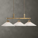 Brookdale Three Light Linear Chandelier Aged Brass-Linear/Island-Uttermost-Lighting Design Store