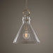 Imbuto One Light Pendant Aged Brass-Pendants-Uttermost-Lighting Design Store