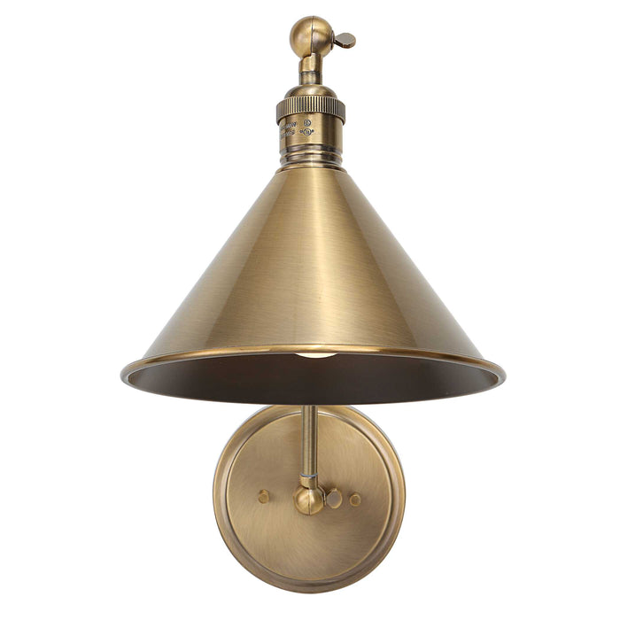Exeter One Light Wall Sconce Oxidized Antique Brass-Lamps-Uttermost-Lighting Design Store