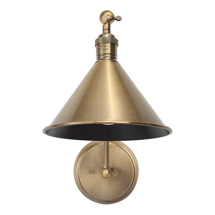 Exeter One Light Wall Sconce Oxidized Antique Brass-Lamps-Uttermost-Lighting Design Store