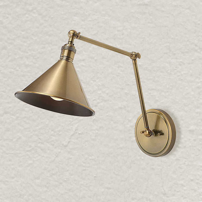 Exeter One Light Wall Sconce Oxidized Antique Brass-Lamps-Uttermost-Lighting Design Store