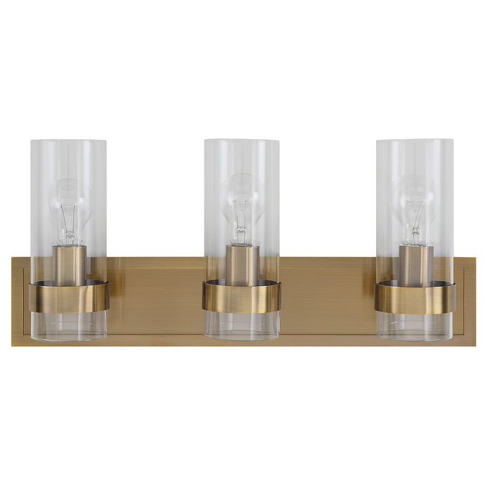 Cardiff Three Light Vanity Oxidized Antique Brass-Bathroom Fixtures-Uttermost-Lighting Design Store