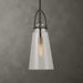 Saugus One Light Pendant Black With Antique Brass-Mini Pendants-Uttermost-Lighting Design Store