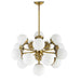 Droplet, 16 Light Chandelier Antique Brass-Mid. Chandeliers-Uttermost-Lighting Design Store