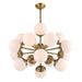 Droplet, 16 Light Chandelier Antique Brass-Mid. Chandeliers-Uttermost-Lighting Design Store