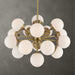 Droplet, 16 Light Chandelier Antique Brass-Mid. Chandeliers-Uttermost-Lighting Design Store