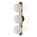 Droplet, Three Light Wall Sconce Antique Brass-Sconces-Uttermost-Lighting Design Store