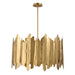 Golden Eight Light Pendant Gold Leaf-Mid. Chandeliers-Uttermost-Lighting Design Store