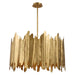 Golden Eight Light Pendant Gold Leaf-Mid. Chandeliers-Uttermost-Lighting Design Store