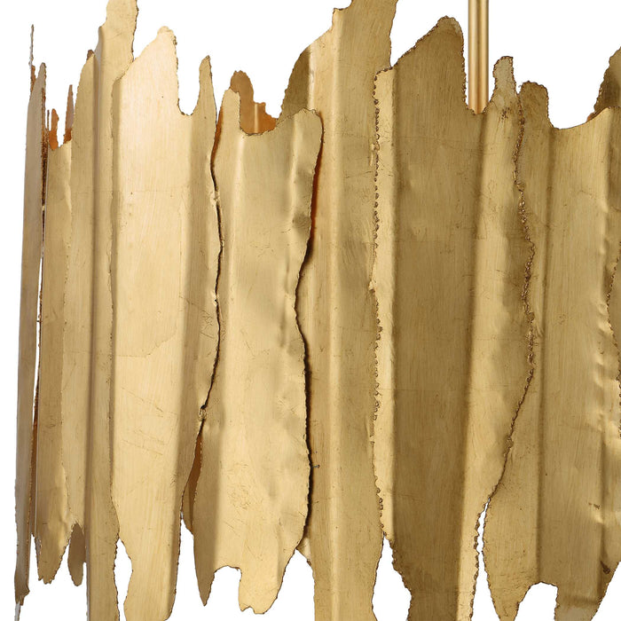 Golden Eight Light Pendant Gold Leaf-Mid. Chandeliers-Uttermost-Lighting Design Store