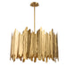 Golden Eight Light Pendant Gold Leaf-Mid. Chandeliers-Uttermost-Lighting Design Store