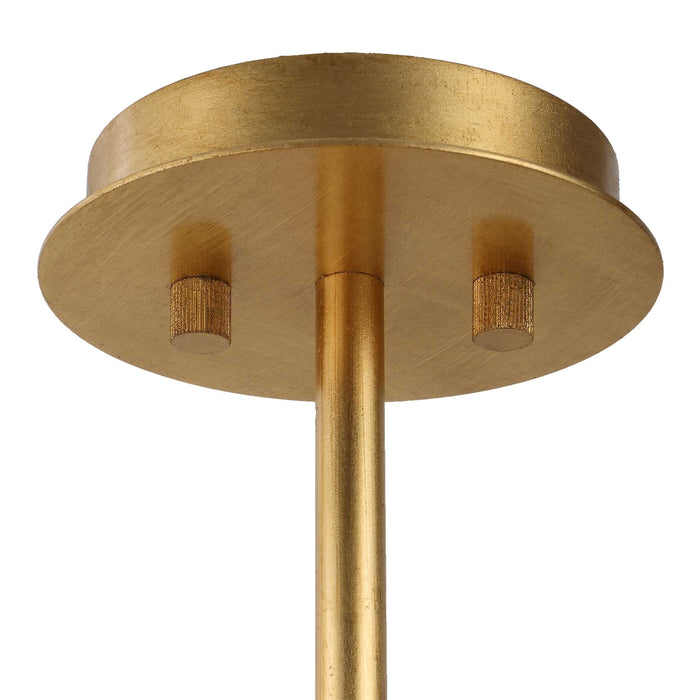 Golden Eight Light Pendant Gold Leaf-Mid. Chandeliers-Uttermost-Lighting Design Store