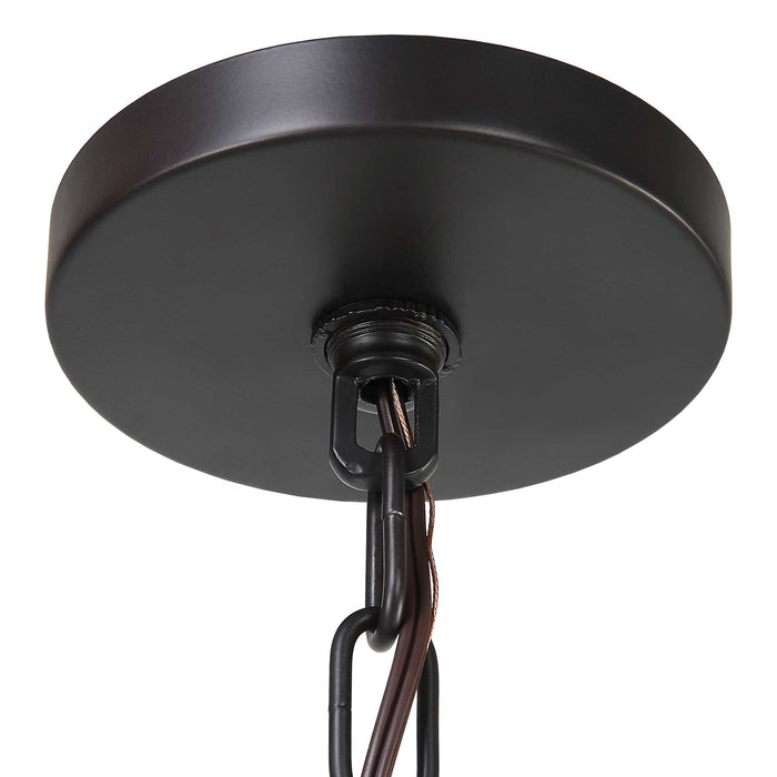 Youngstown Four Light Pendant Dark Bronze-Pendants-Uttermost-Lighting Design Store