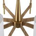 Lautoka Eight Light Chandelier Warm Brass With Rattan Wrap-Mid. Chandeliers-Uttermost-Lighting Design Store