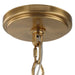 Lautoka Eight Light Chandelier Warm Brass With Rattan Wrap-Mid. Chandeliers-Uttermost-Lighting Design Store