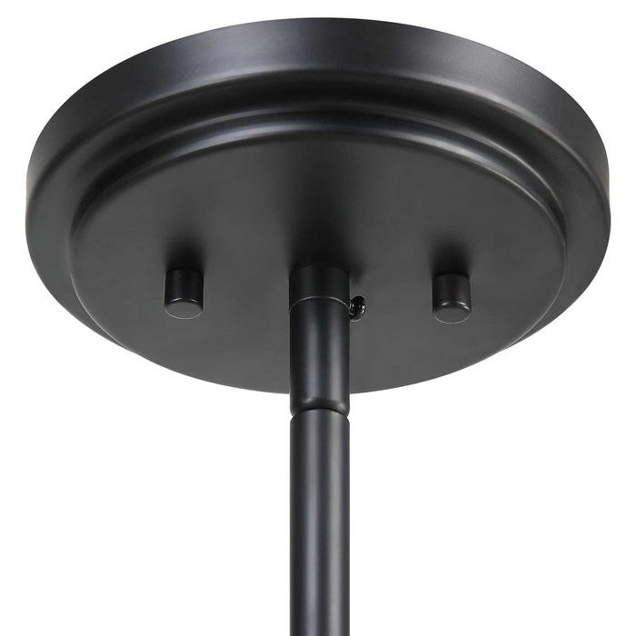 Suva Four Light Pendant Matte Black-Mid. Chandeliers-Uttermost-Lighting Design Store