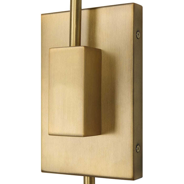 Phuvinh One Light Wall Sconce Antique Brass-Lamps-Uttermost-Lighting Design Store