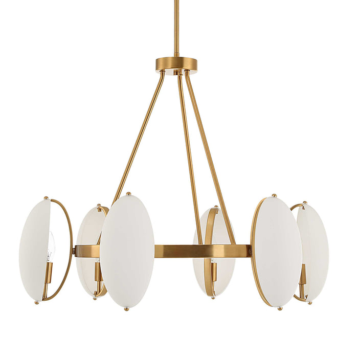 Oviform Six Light Chandelier-Uttermost-Lighting Design Store