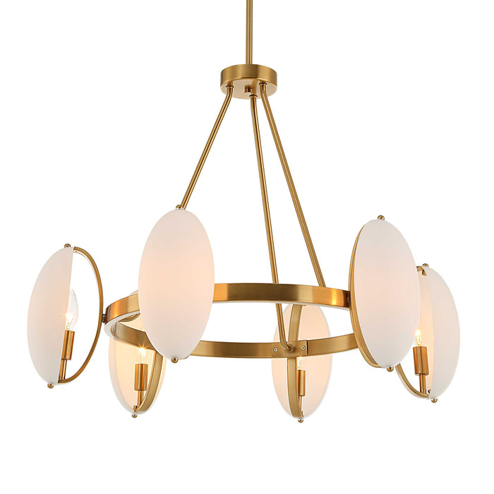 Oviform Six Light Chandelier-Uttermost-Lighting Design Store