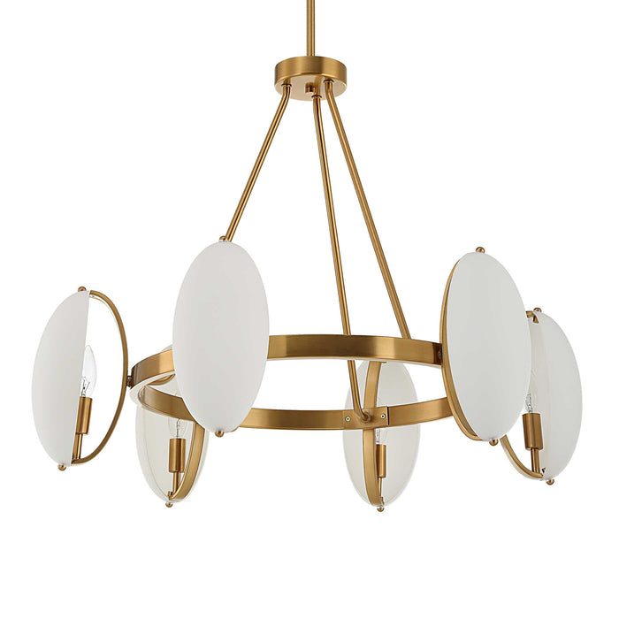 Oviform Six Light Chandelier-Uttermost-Lighting Design Store