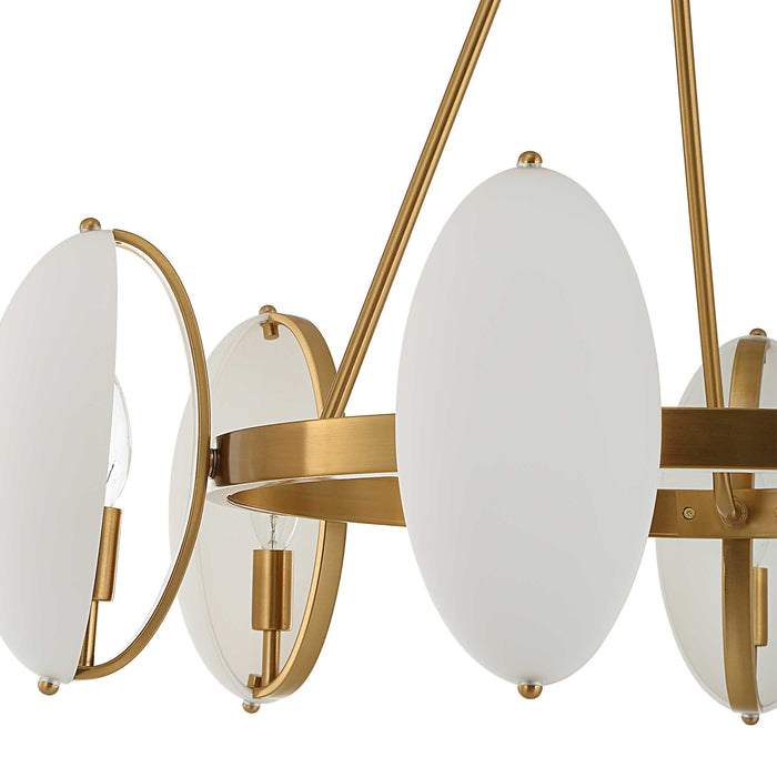 Oviform Six Light Chandelier-Uttermost-Lighting Design Store