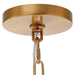 Welkin Six Light Chandelier Warm Brass-Mid. Chandeliers-Uttermost-Lighting Design Store