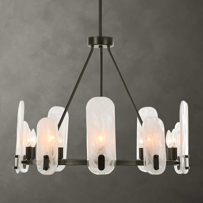 Ellipse Ten Light Chandelier-Uttermost-Lighting Design Store