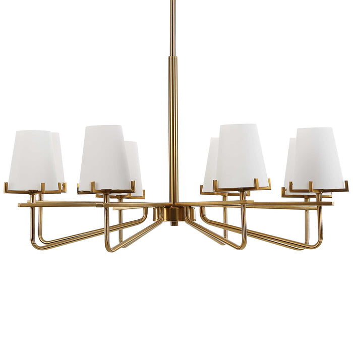 Lassen Eight Light Chandelier-Uttermost-Lighting Design Store