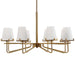 Lassen Eight Light Chandelier-Uttermost-Lighting Design Store