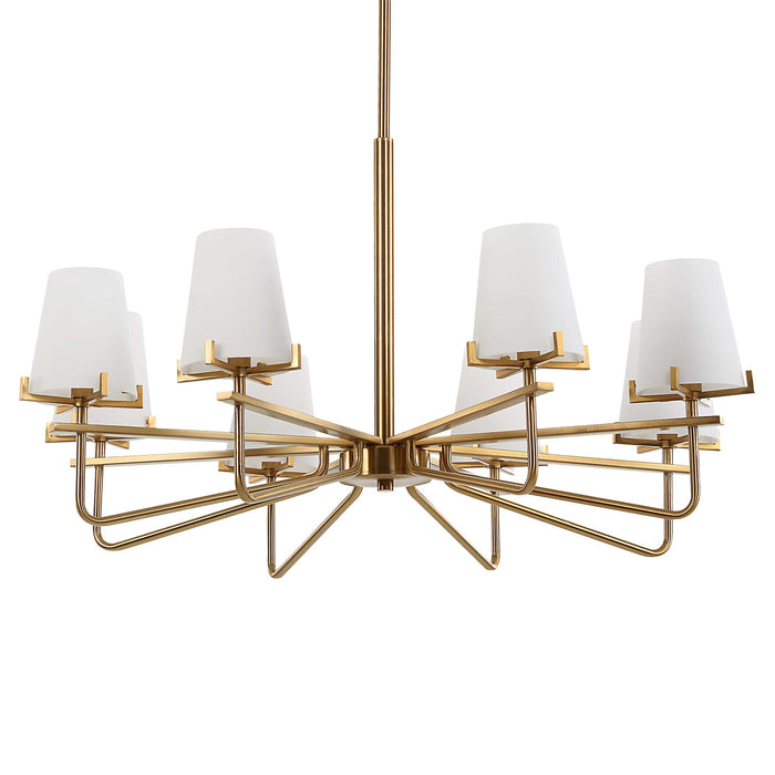 Lassen Eight Light Chandelier-Uttermost-Lighting Design Store