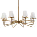 Lassen Eight Light Chandelier-Uttermost-Lighting Design Store