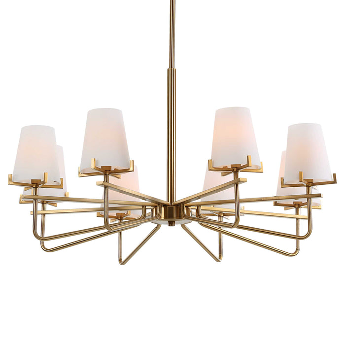 Lassen Eight Light Chandelier-Uttermost-Lighting Design Store