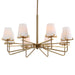 Lassen Eight Light Chandelier-Uttermost-Lighting Design Store