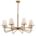 Lassen Eight Light Chandelier-Uttermost-Lighting Design Store