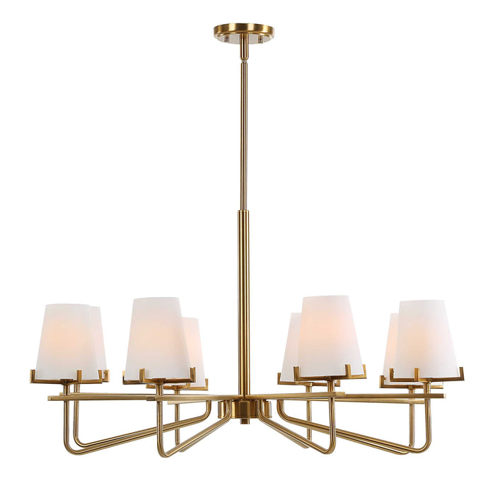 Lassen Eight Light Chandelier-Uttermost-Lighting Design Store