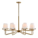Lassen Eight Light Chandelier-Uttermost-Lighting Design Store