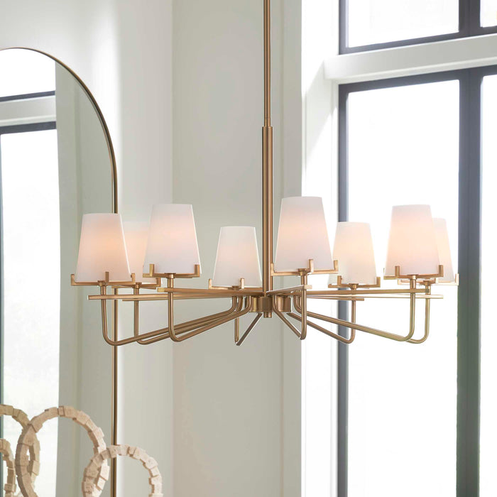 Lassen Eight Light Chandelier-Uttermost-Lighting Design Store
