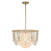 Arches One Light Pendant Warm Brass And Antique White-Pendants-Uttermost-Lighting Design Store