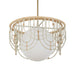 Arches One Light Pendant Warm Brass And Antique White-Pendants-Uttermost-Lighting Design Store