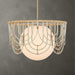 Arches One Light Pendant Warm Brass And Antique White-Pendants-Uttermost-Lighting Design Store