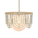 Arches One Light Pendant Warm Brass And Antique White-Pendants-Uttermost-Lighting Design Store