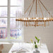 Crystal Eight Light Chandelier Warm Brass-Large Chandeliers-Uttermost-Lighting Design Store