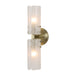Mistie Two Light Wall Sconce Antique Brass-Sconces-Uttermost-Lighting Design Store