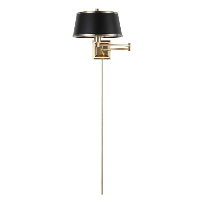 Newmarket One Light Wall Sconce Antique Brass-Lamps-Uttermost-Lighting Design Store