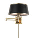 Newmarket One Light Wall Sconce Antique Brass-Lamps-Uttermost-Lighting Design Store