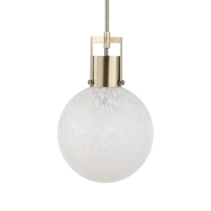 Huch One Light Pendant Antique Brass-Mini Pendants-Uttermost-Lighting Design Store