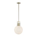 Huch One Light Pendant Antique Brass-Mini Pendants-Uttermost-Lighting Design Store