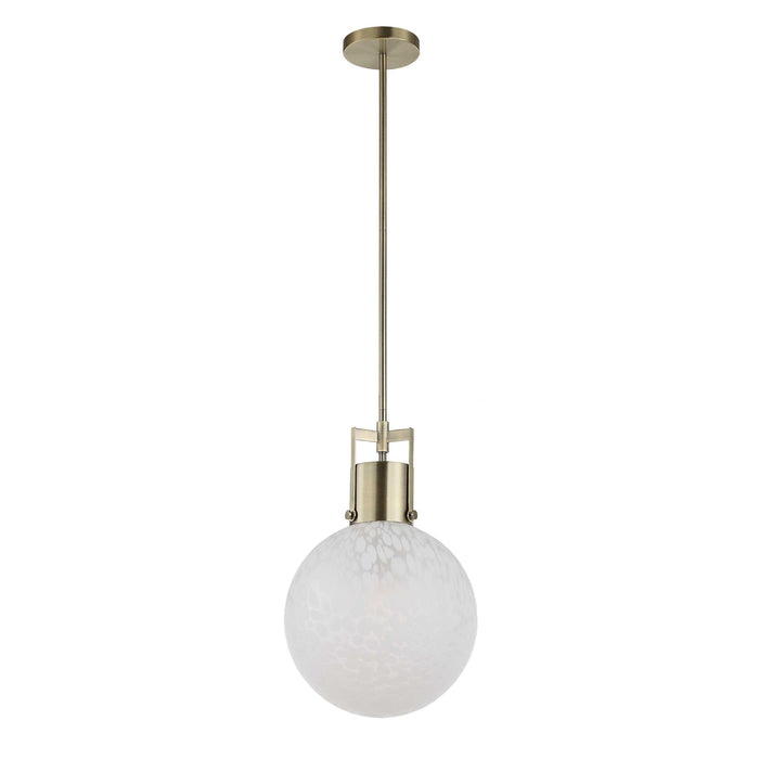 Huch One Light Pendant Antique Brass-Mini Pendants-Uttermost-Lighting Design Store