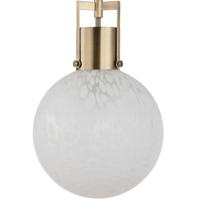 Huch One Light Pendant Antique Brass-Mini Pendants-Uttermost-Lighting Design Store